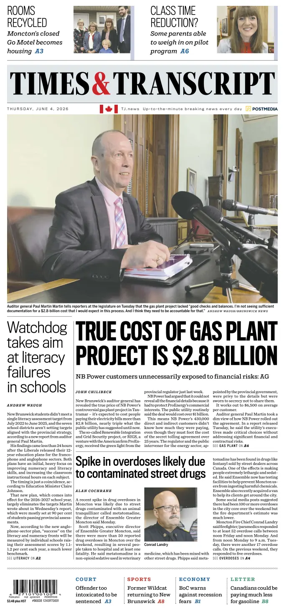 Cover of Times & Transcript