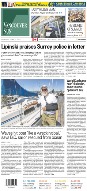 Cover of Vancouver Sun