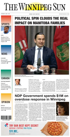 Cover of Winnipeg Sun