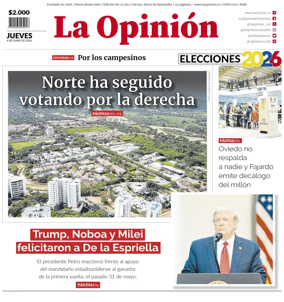 Cover of La Opinion
