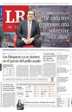 Cover of La Republica (Colombia)