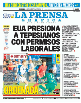 Cover of La Prensa Grafica