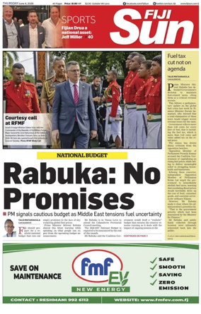 Cover of Fiji Sun
