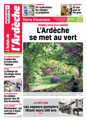 Cover of L'Hebdo de l'Ardeche – edition centre
