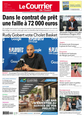 Cover of Le Courrier de l’Ouest (Angers)