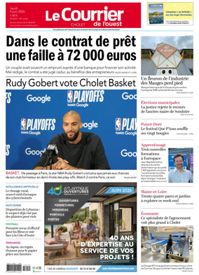 Cover of Le Courrier de l’Ouest (Cholet)