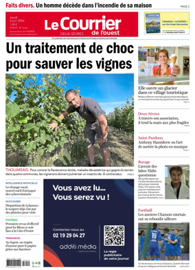 Cover of Le Courrier de l’Ouest (Deux-Sevres)