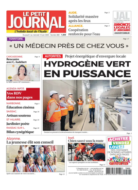 Cover of Le Petit Journal - L'hebdo local de l'Aude