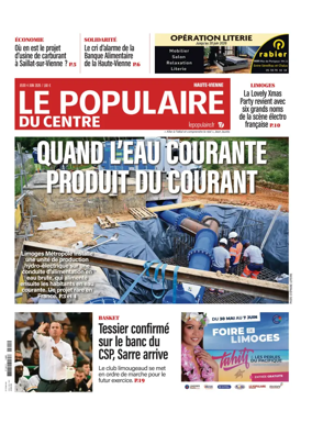 Cover of Le Populaire du Centre (Haute-Vienne)