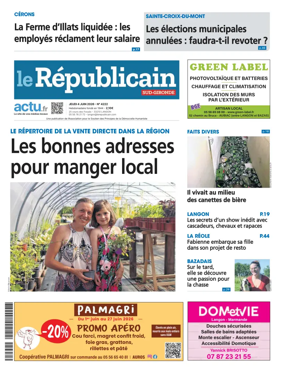Cover of Le Republicain (Sud-Gironde)