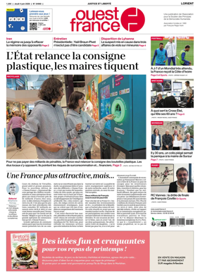 Cover of Ouest France (Lorient)