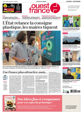 Cover of Ouest France (Loudeac / Rostrenen)