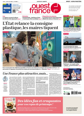 Cover of Ouest France (Nord-Finistere)