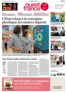 Cover of Ouest France (Pontivy)