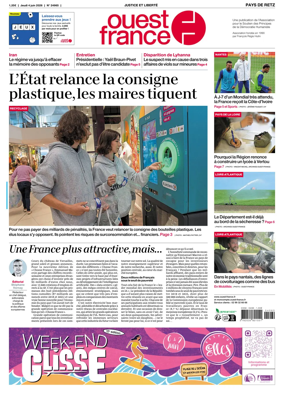 Cover of Ouest France (Pornic / Pays de Retz)