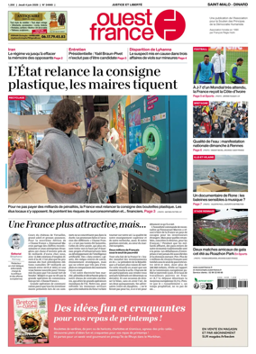 Cover of Ouest France (Saint-Malo)