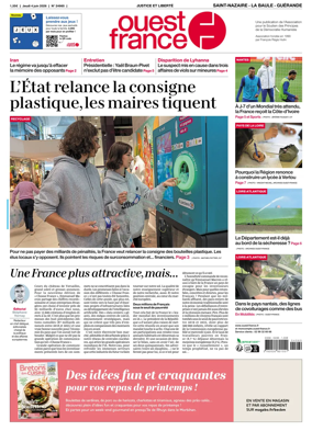 Cover of Ouest France (Saint-Nazaire La Baule Guerande)