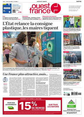 Cover of Ouest France (Sarthe)