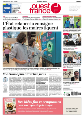 Cover of Ouest France (Vannes)