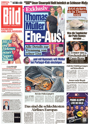 Cover of BILD Hamburg
