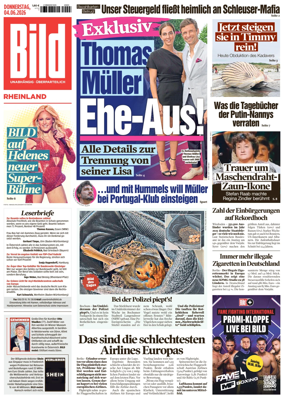 Cover of BILD Rheinland - Dusseldorf