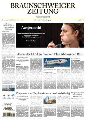 Cover of Braunschweiger Zeitung (Peine)