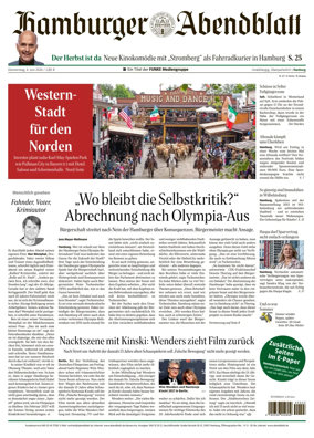 Cover of Hamburger Abendblatt (Harburg)