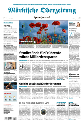 Cover of Markische Oderzeitung Erkner