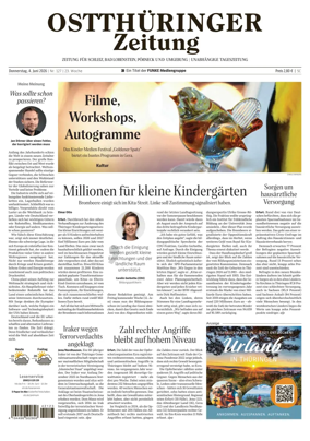 Cover of Ostthuringer Zeitung (Posneck)