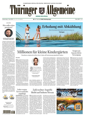 Cover of Thuringer Allgemeine (Apolda)