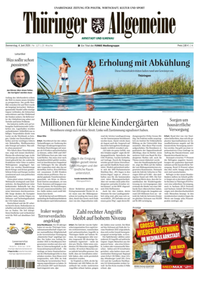 Cover of Thuringer Allgemeine (Arnstadt und Ilmenauz)