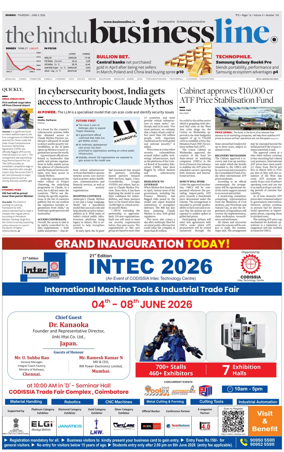 Cover of BusinessLine (Mumbai)