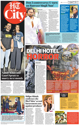 Cover of Hindustan Times (Chandigarh) - City