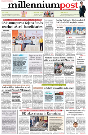 Cover of Millennium Post (Kolkata)