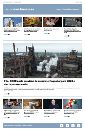 Cover of Euronews Business (Portuguese)