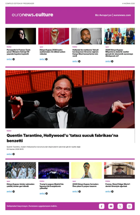 Cover of Euronews Culture and Sport (Turkish) Compiled Edition