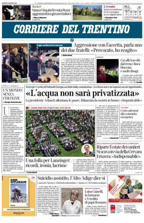 Cover of Corriere del Trentino