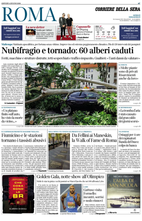 Cover of Corriere della Sera (Roma)