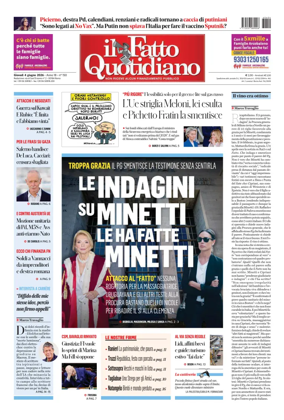 Cover of Il Fatto Quotidiano