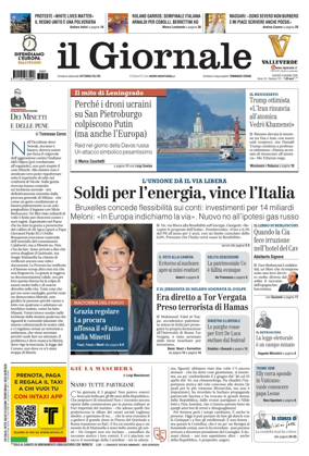 Cover of Il Giornale (Italy)
