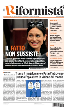 Cover of Il Riformista (Italy)