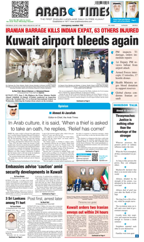 Cover of Arab Times
