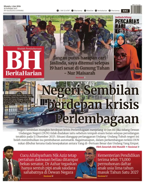 Cover of Berita Harian