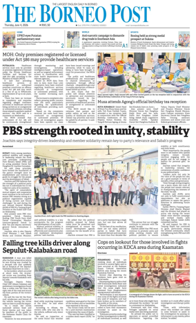 Cover of The Borneo Post (Sabah)