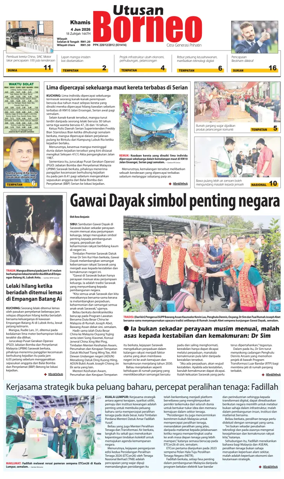 Cover of Utusan Borneo (Sarawak)