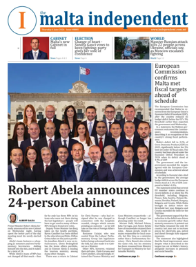 Cover of Malta Independent