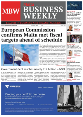 Cover of The Malta Business Weekly