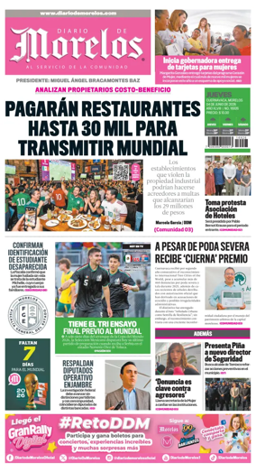 Cover of Diario de Morelos