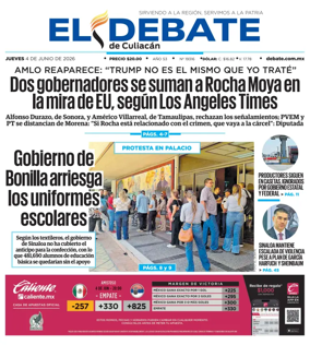 Cover of El Debate de Culiacan