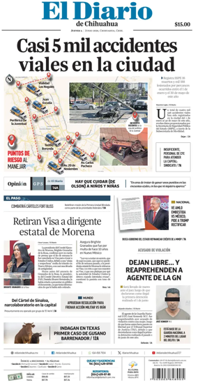 Cover of El Diario de Chihuahua